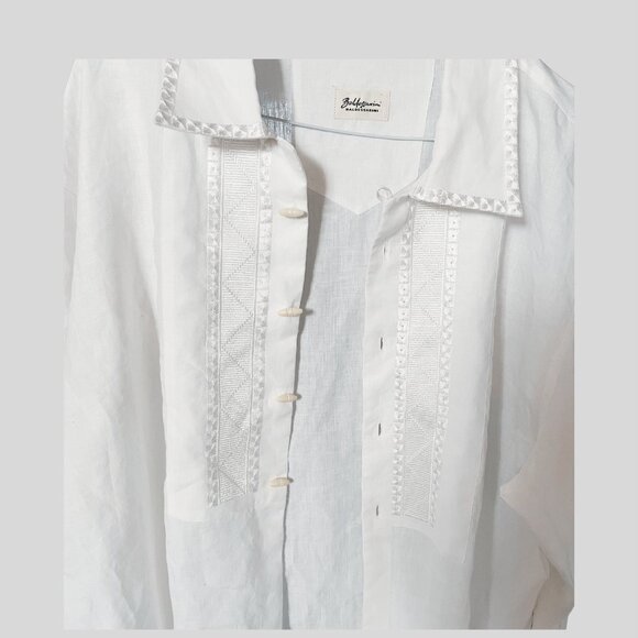 Baldessarini White Linen Shirt. Excellent Condition. Size: XL - Picture 6 of 15
